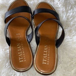 ITALIAN SHOEMAKERS DANELLE WEDGE HEEL SANDAL 10M